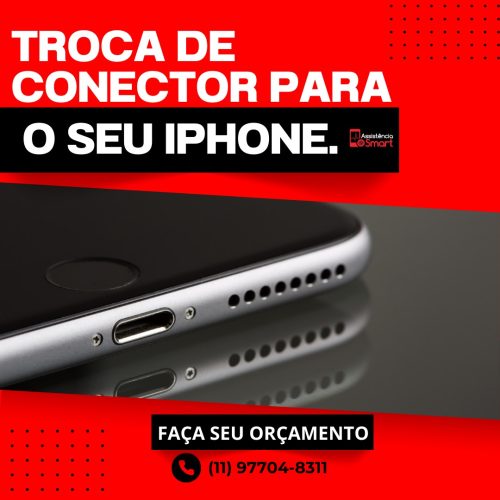 Troca de conector de Iphone