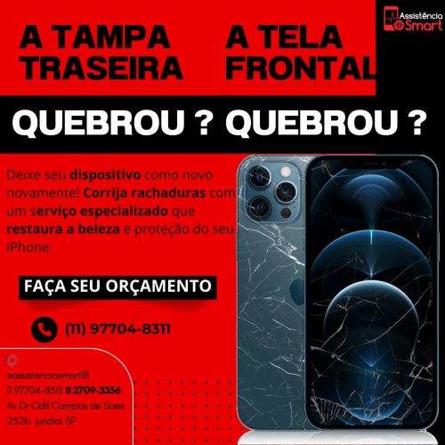 Troca de tela traseira e frontal